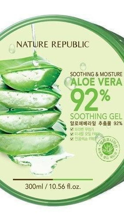 1. Nature Republic Aloe Vera 92% Soothing Gel<br>
