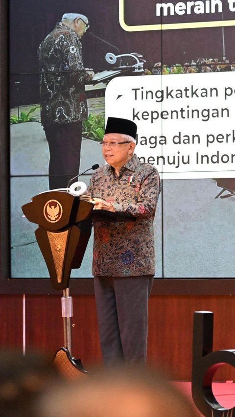 Ma’ruf Amin: Modal Besar Indonesia Menuju Indonesia Emas Sudah Kita Kantongi<br>