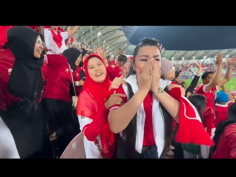 Nonton Langsung di Qatar, Momen Fitri Carlina Nangis Timnas Lolos Semifinal Piala Asia