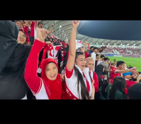 Nonton Langsung di Qatar, Momen Fitri Carlina Nangis Timnas Lolos Semifinal Piala Asia