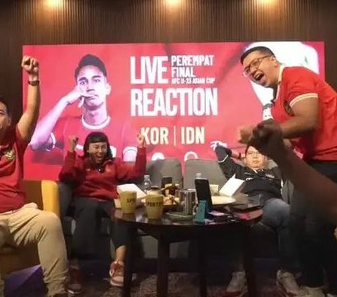 Bung Towel's Expression When the Indonesian National Team Defeats South Korea Makes Netizens Angry