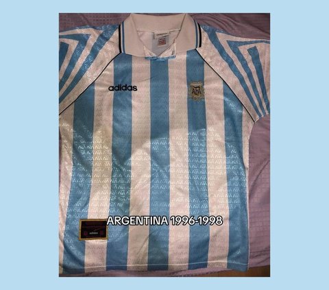 Sensation! Child Shows Off Collection of Vintage Jerseys from European Clubs and the Argentine National Team from the 90s, One Sheet Offered for Rp10 Million Not Released