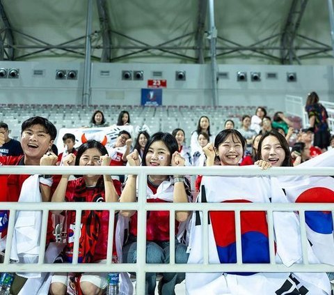 Viral Face of South Korean Supporter in the 2024 U-23 Asian Cup, Plek-ketiplek Bung Towel, Netizens' Comments Make You Scratch Your Head