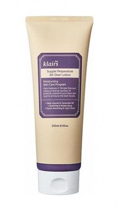 Dear Klairs Supple Preparation All Over Lotion (Sumber klairscosmetic.com).