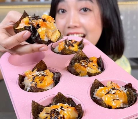 Making Muffin-style Sushi with Just 5 Ingredients, Perfect for Lunch Box