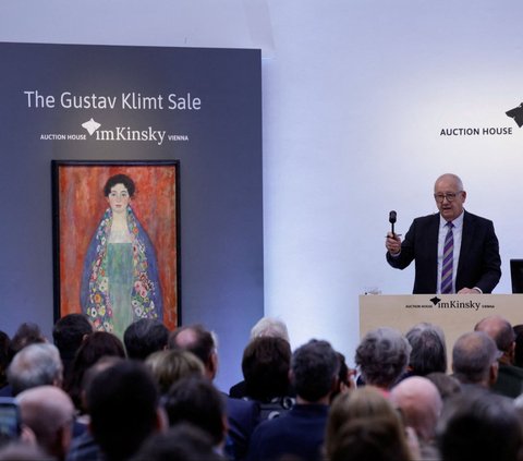FOTO: Lama Menghilang, Lukisan Fenomenal Gustav Klimt Terjual Rp519 Miliar