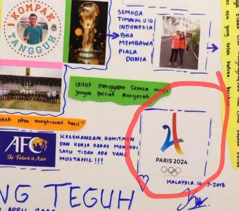Three Indonesian U-23 National Team Players Apparently Once Wrote Their Dreams of Competing in the 2024 Paris Olympics 6 Years Ago, Now It is Almost Coming True