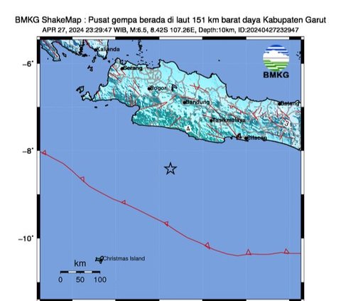 Gempa Magnitudo 6,2 di Jawa Barat Dipicu Deformasi Batuan Dalam