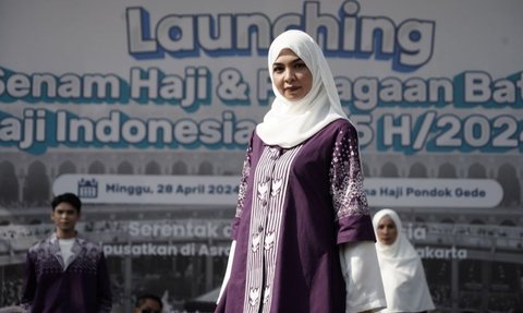 Setelah 12 Tahun, Kemenag Luncurkan Batik Baru Jemaah Haji Indonesia, Bernuansa Ungu dan Sarat Filosofi