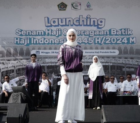 Setelah 12 Tahun, Kemenag Luncurkan Batik Baru Jemaah Haji Indonesia, Bernuansa Ungu dan Sarat Filosofi