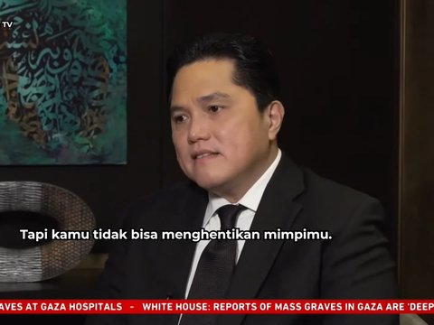 Becoming the Media Spotlight of the Middle East, Erick Thohir Calls Indonesian Football a Sleeping Giant