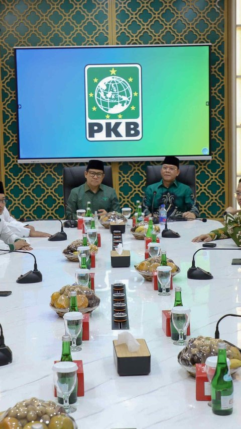 FOTO: Kunjungan Silaturahmi ke Markas PKB, Plt Ketum PPP Mardiono Minta Dukungan ke Cak Imin