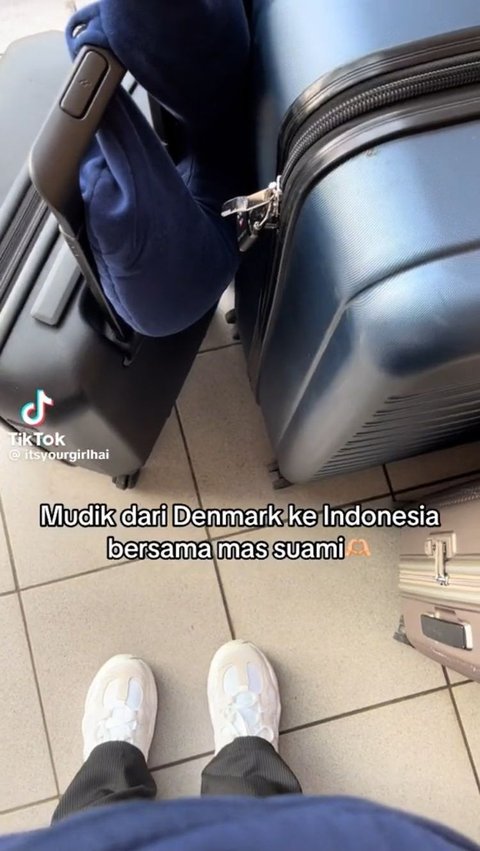 Beri Kejutan Keluarga, Wanita Ini Bagikan Pengalaman Mudik dari Denmark ke Indonesia Bareng Suami Bule