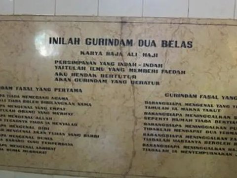 Gurindam Dua Belas, Karya Sastra Melayu Berisi Nasihat Keagamaan dari Pulau Penyengat