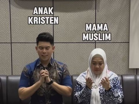 10 Portraits of Mama Elly and YouTuber Andy Sugar, Mother and Son Being Harmonious Despite Different Religions