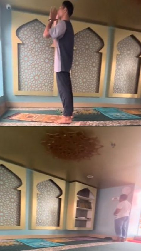 <b>Viral Momen 2 Penumpang Kapal Lakukan Salat dengan Arah Beda Kiblat, Curi Perhatian</b>