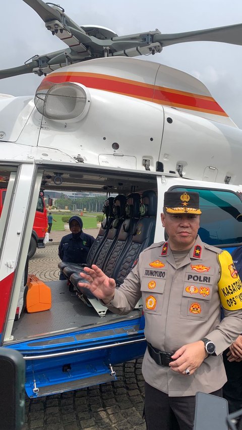 Penampakan Helikopter Ambulans Polri untuk Mudik Lebaran 2024, Siap Evakuasi Pemudik saat Kondisi Darurat