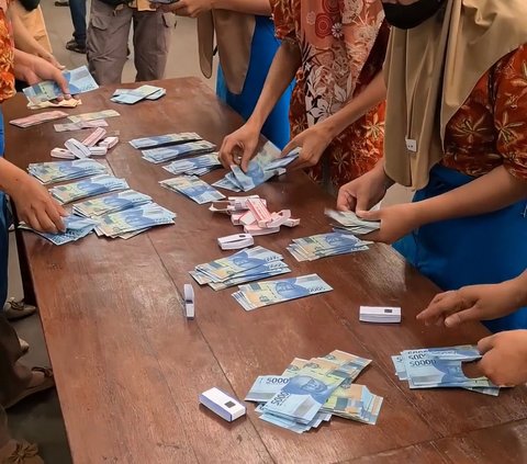 Viral! Daily and Contract Workers Counting Lebaran THR Money Worth Rp129 Billion, Revealing Their Income