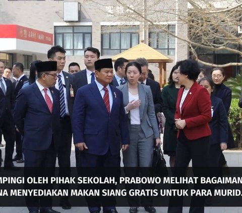 Visit to Schools in China, Prabowo Subianto Inspects Free Lunch Program