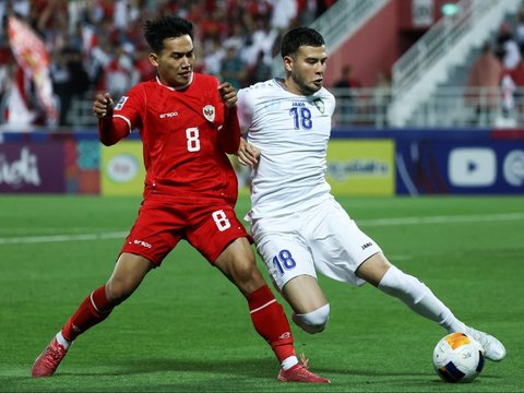 FOTO:  Momen Timnas Indonesia U-23 Gagal ke Final Piala Asia 2024 Usai Dibantai Uzbekistan 0-2
