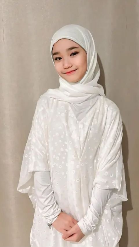 1. Tampil Menawan dengan Busana Muslim Model Kaftan