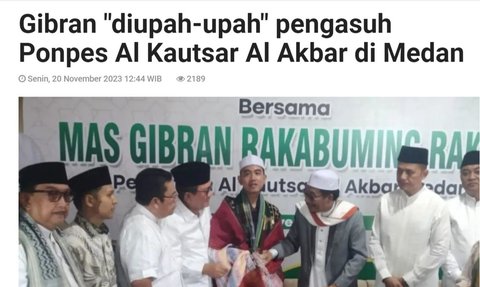 CEK FAKTA: Hoaks Video Gibran Diberi Gelar 'Gus'