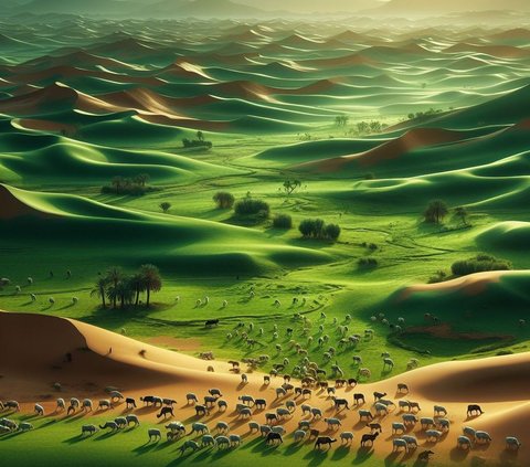 Arkeolog Temukan Gambar Hewan Ternak di Batu Berusia 4.000 Tahun, Jadi Bukti Gurun Sahara Dulu Pernah Hijau Subur