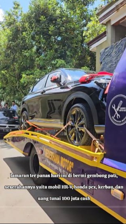 Viral Fantastic Engagement Gift in Pati, Including Car and Cash of Rp100 Million