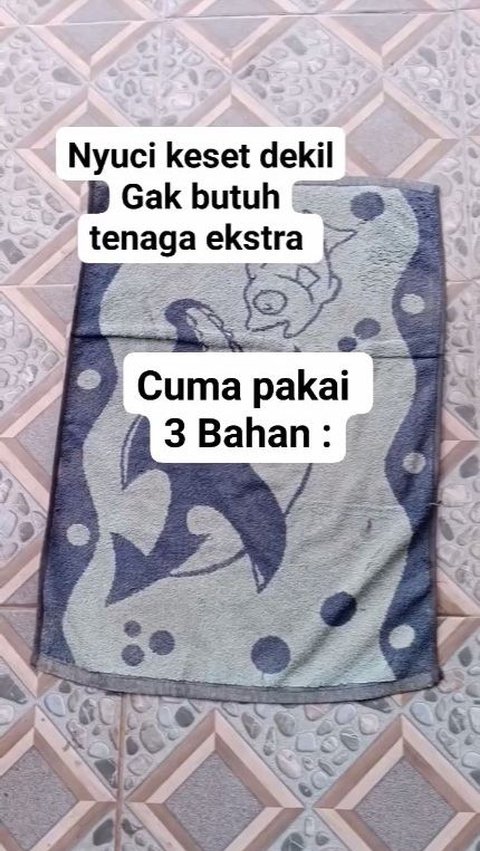 Masukkan Keset ke dalam Baskom