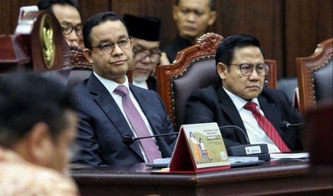 Tim Anies-Muhaimin saat mengikuti Sidang PHPU di MK, Jakarta, Rabu (27/3/2024).