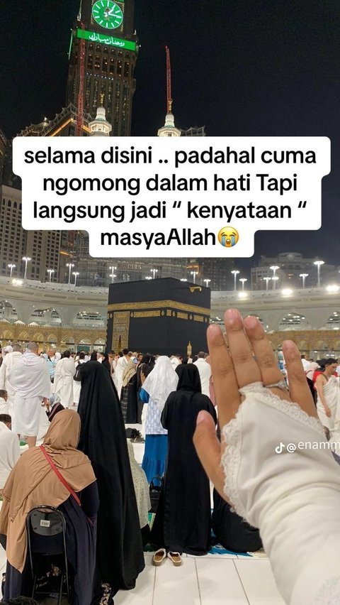 Wanita bagikan pengalaman tak terlupakan saat umroh, semua yang diucapkan dalam hati jadi kenyataan.
