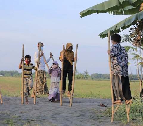 Mengunjungi Kampung Lali Gadget Sidoarjo, Anak-anak Asyik dengan Permainan Tradisional sampai Lupa Pegang HP