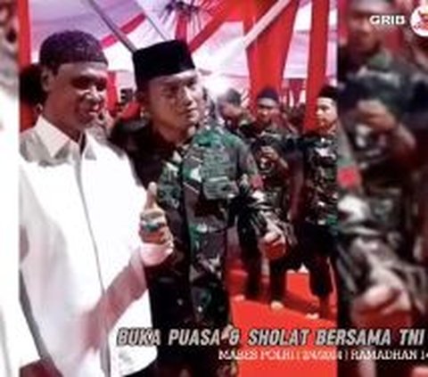 Momen Hercules Buka Puasa dan Salat Bareng TNI Polri, jadi Idola Ramai Dimintai Foto oleh Anggota