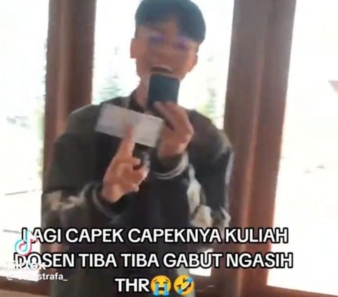 Momen Dosen Bagikan THR untuk Mahasiswanya Ini Viral, Curi Perhatian