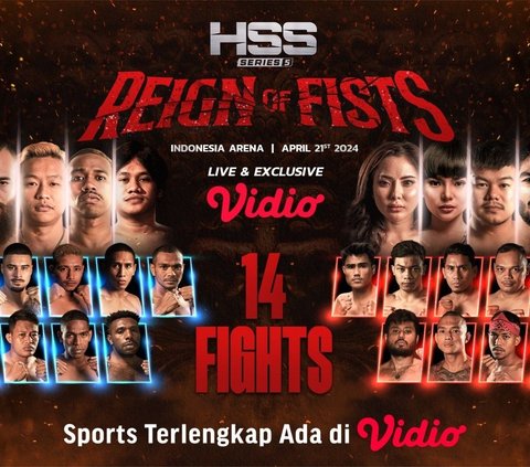 Tonton Langsung HSS 5 Secara Eksklusif Hanya di Vidio, Festival Tinju Terbesar di Indonesia