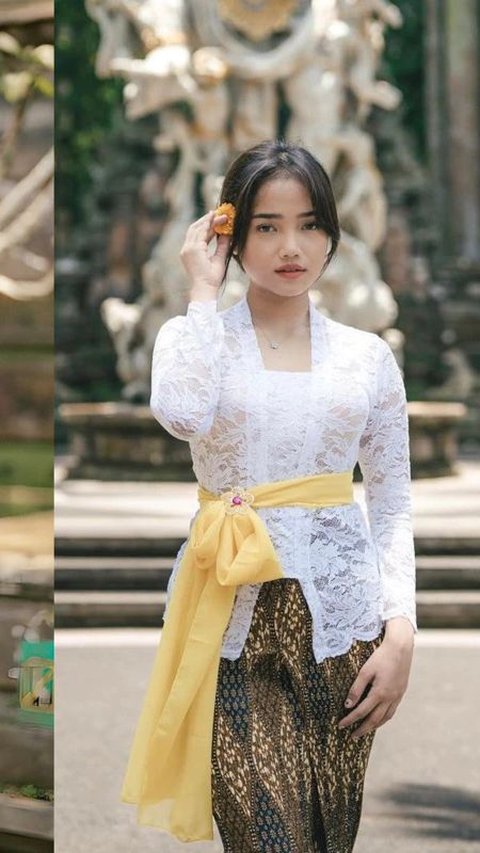 <b>5. Inspirasi Kebaya Bali Warna Putih Elegan</b><br>