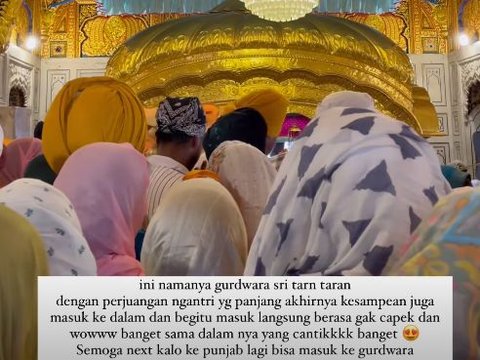 Bunga Zainal undergoes worship in India, Netizens fail to focus on her face