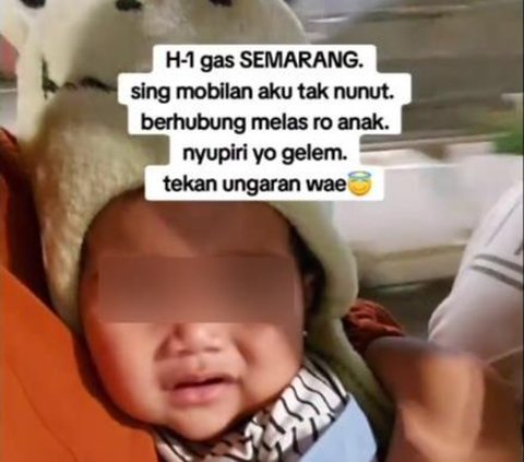 Touching Mudik Story! This Motorcyclist Did Not Expect a Video Asking for a Ride Home to be Granted Because of Pity for a Baby Still Infants