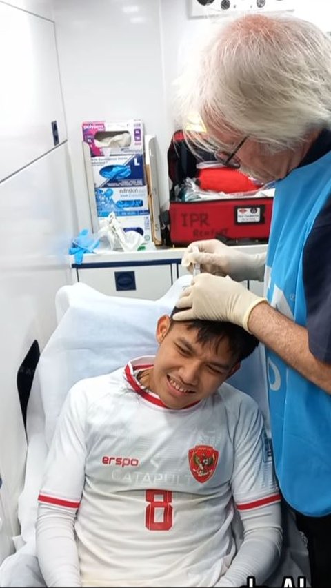 National Team Doctor Reveals Witan Sulaeman's Condition, Head Stitched While Reciting Sholawat by His Wife via Videocall