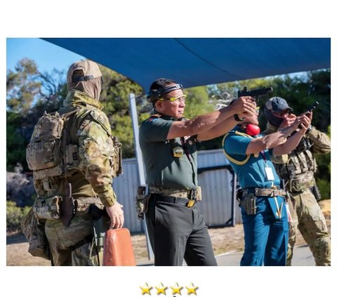 Gaya Sangar Panglima TNI Bawa Senpi di Hadapan Pasukan Elite Australia, Aksinya Tuai Sorotan