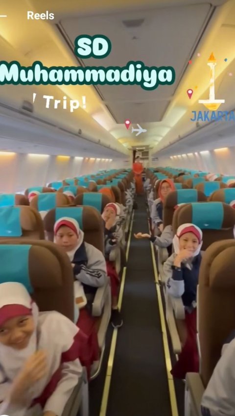 Viral Rombongan Siswa SD Muhammadiyah Plus Salatiga 'Carter' Garuda, Ternyata Tradisi Setiap Tahun