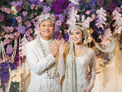 8 Portraits of the Atmosphere of Rizky Febian and Mahalini's Wedding Ceremony, Looking Beautiful in Sundanese Siger