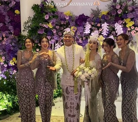 Portrait of Beautiful Artists Graduates of Indonesian Idol as Bridesmaids at the Wedding of Mahalini and Rizky Febian, Keisya Levronka's Appearance Highlighted