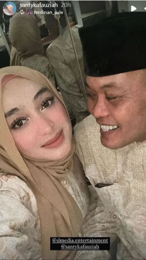 Potret Cantik Santyka Fauziah, Kekasih Sule di Acara Pernikahan Rizky Febian dan Mahalini