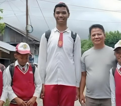 Facts about Elementary School Students in Kerinci with a Height of 2 Meters, Difficulty in Finding Clothes and Aspiring to Become a Volleyball Athlete
