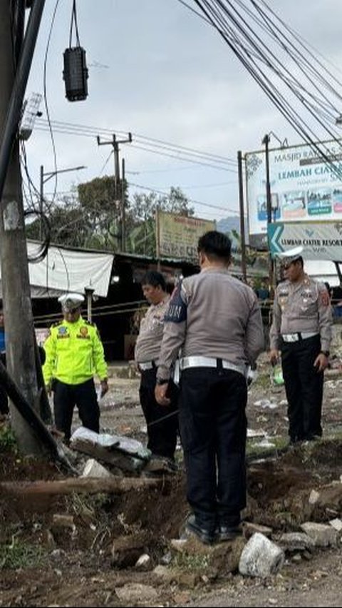 Ini Hasil Olah TKP Sementara Polisi Selidiki Kecelakaan Bus SMK Lingga Kencana di Ciater
