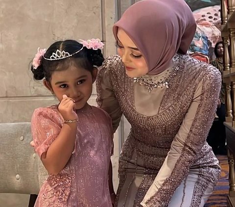 10 Beautiful Portraits of Bintang, Late Lina's Child at Rizky Febian-Mahalini's Wedding, Like a Princess