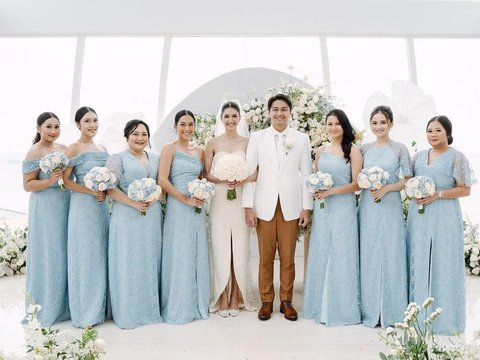 Model Bridesmaid Pernikahan Artis Indonesia, Gaun Pengiring Mahalini dan Rizky Febian Cantik Banget