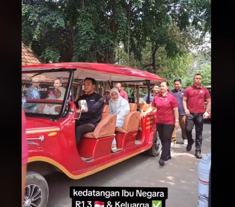 Momen Iriana Jokowi Ngajak Cucu Jalan-Jalan ke Solo Safari, Penampilannya jadi Sorotan