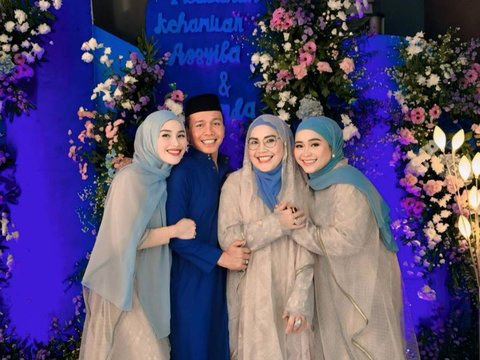 Tampil Berhijab, ini Potret Cantik Ayu Ting Ting di Acara Tasyakuran 7 Bulanan Syifa yang sedang Hamil Anak Kedua